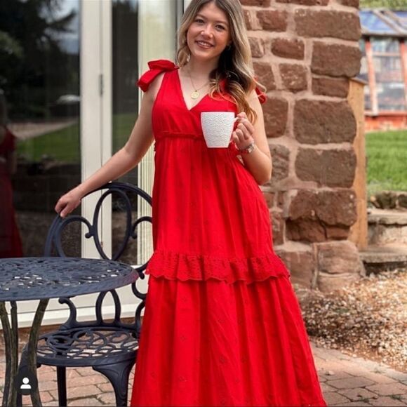 ZARA OPENWORK EMBROIDERED DRESS WITH BOW STRAPS - Picture 8 of 13